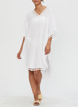 Load image into Gallery viewer, Micheal Stars Tassel Trim O/S Cover Up