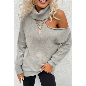 Esley Cold Shoulder Tunic Sweater