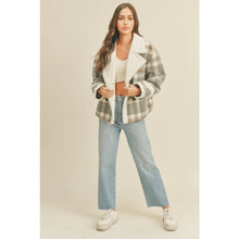 Load image into Gallery viewer, Lush Clothing Plaid Faux Fur Db Jkt