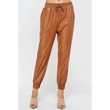Load image into Gallery viewer, Strut and Bolt Faux Leather Jogger Pants