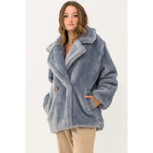 Load image into Gallery viewer, En Creme Oversized Faux Fur Jacket