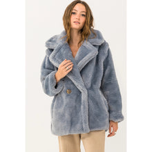 Load image into Gallery viewer, En Creme Oversized Faux Fur Jacket
